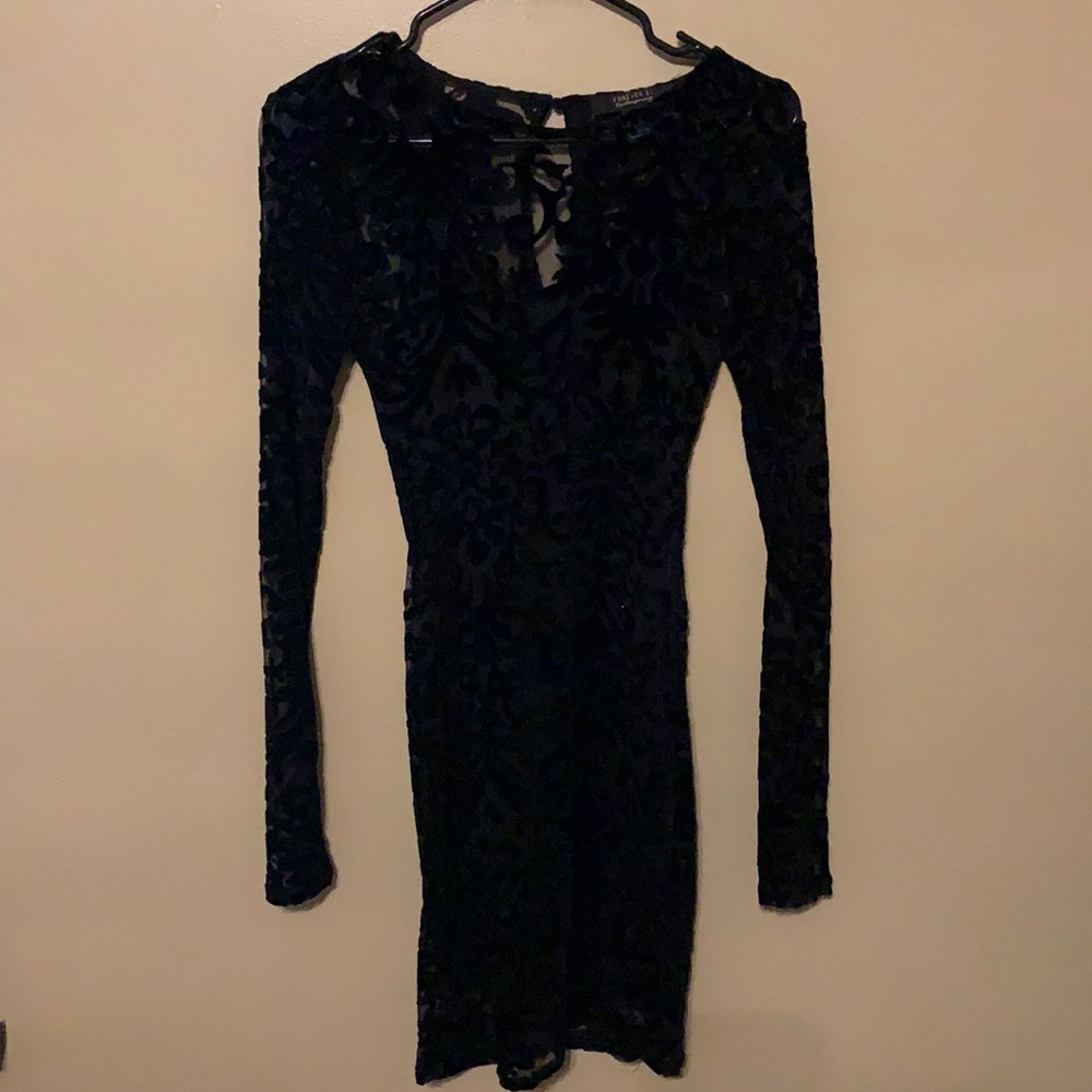 Forever 21 Lacey Mesh Bodycon Dress